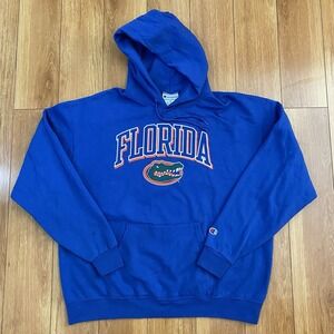 Champion Florida Gators Blue Hoodie Sweatshirt Mens XL